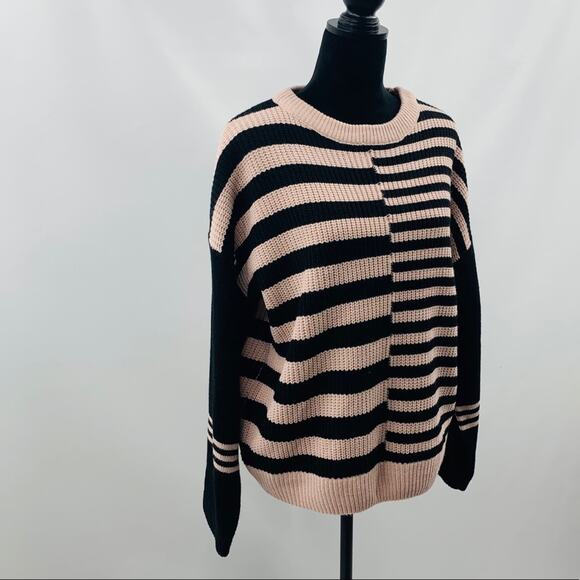 Catherine Malandrino Striped Colorblock Sweater - Picture 4 of 10
